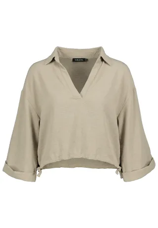 Authentic Style - RE9CIGt1cnphcm0gQmx1c2UgQmFzaWMvVU5J Beige - Gr. - M