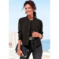 LASCANA Bomberjacke mit Druckknöpfen und Rippstrickbündchen leichte Kurzjacke, lässige Übergangsjacke, sportlich-chic