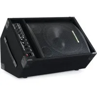 Pronomic KAM-12BT Aktiver Bühnenmonitor Lautsprecher (Bluetooth, 120 W, 2-Wege-Multifunktionsbox im Wedge-Format)