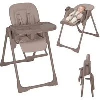 lionelo Hochstuhl LINN PLUS (Set), 2in1/Liegefunktion/6 Höhen/3 Lehnen/Tablett