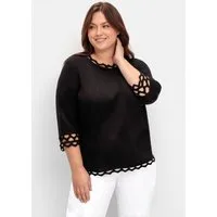 Sieh an! Strickpullover Pullover 3/4-Arm Jersey