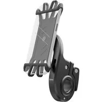 Hama Smartphone-Halterung Handyhalterung für E-Bike, Silikon, stabiler Halt, drehbar, universal, (für Displaygröße 7-8 x 15-17 cm, einfache Montage, rutschfest, schmal)
