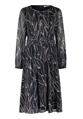 Betty & Co - Chiffonkleid dark blue-lilac - Gr. - 36