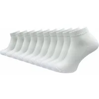 GAWILO Sneakersocken für Damen und Herren mit extra verstärkten Belastungszonen (10 Paar) Lüftungsstreifen an der Sohle sorgen für optimales Fußklima