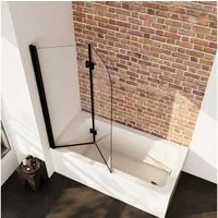 Boromal Badewannenaufsatz Badewannenfaltwand 3-teilig / 2-teilig Duschwand Faltbar für Dusche, Sicherheitsglas, Duschabtrennung