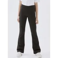 Name It Jerseyhose NKFFRIKKALI für Mädchen mit ausgestelltem Bein und Viskose unifarben, casual, ausgestellt, Viskosemix, ohne Kragen