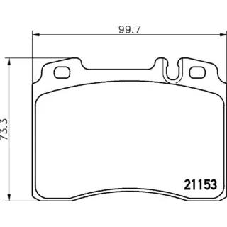 Hella Bremsbel?ge vorne Mercedes 124 190 C-Klasse Clk E-Klasse Sl 4,2