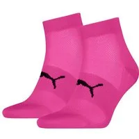 PUMA Kurzsocken PUMA UNISEX SPORT LIGHT QUARTER 2P (2 Paar) mit verstärktem Fersen- und Zehenbreich
