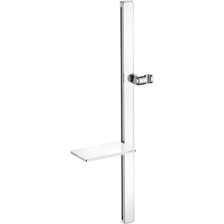 Duravit Brausestange UV0600015005 Chrom Weiß Hochglanz, mit Ablage, 800mm