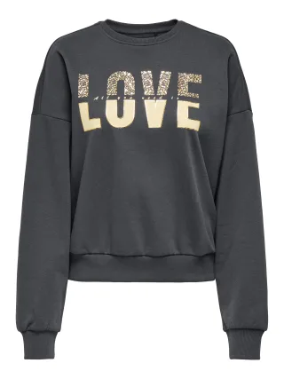 ONLY - ONLTAMMIE L/S LEO PRINT O-NECK SWT - Gr. - L