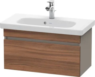 Duravit DuraStyle Waschtischunterbau wandhängend Nussbaum & Basalt Matt 730x368x398 mm - DS639907943 DS639907943