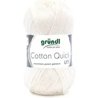Gründl Gründl Wolle Cotton Quick 50 g uni wollweiß Häkelwolle
