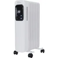 TroniTechnik Heizgerät Ölradiator in weiß, mobile Elektroheizung 7 Rippen, 1500Watt, 1500 W, energiesparend, Elektroheizung, 1500 Watt, 3 Stufen