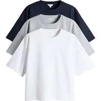 The Set T-Shirt The Set kastiges Premium-T-Shirt im 3er-Pack (3-tlg)