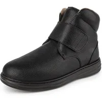 TIESTRA Herren Winterstiefel Warm Gefüttert – Extra Weit & Bequem Winterstiefel Rutschfeste Winterschuhe für Arbeit, Alltag & Draußen