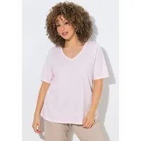 Ulla Popken T-Shirt T-Shirt Classic V-Ausschnitt Halbarm