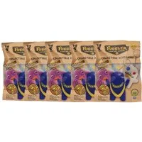 Fuggler Actionfigur Fuggler Schlüsselanhänger Gold Edition Blind Pack 5er Bundle, 6,5 cm
