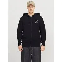 Jack & Jones Kapuzensweatjacke JJSIMON Hoodie mit Reißverschluss und hohem Baumwollanteil bedruckt, modisch, regular fit, Baumwollmischung, Kapuze