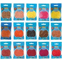Hama Bügelperlen Hama Set mit 30.000 Mini-Bügelperlen warme Farben