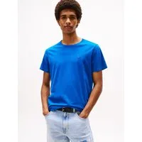 Tommy Jeans T-Shirt TJM ESSENTIAL SOLID mit Rundhalsausschnitt und dezenter Logo-Flag