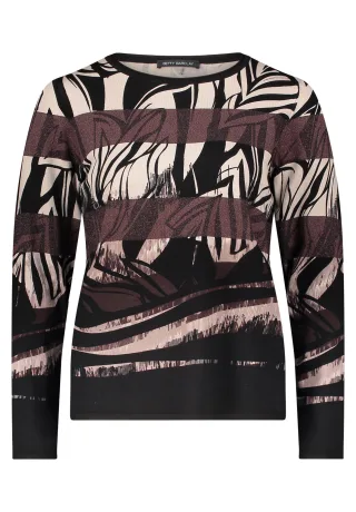 Betty Barclay - Basic-Pullover Taupe/Black - Gr. - 46