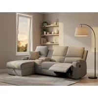 OTTO home Ecksofa NAPORI Multimediasofa, 3er Kinosessel XXL, L-Form, 3 Bezugsstoffe, Kinosofa mit Relaxfunktion, Getränkehalter, Staufach und Staukasten