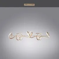 JUST LIGHT Pendelleuchte CURLS, LED fest integriert, Warmweiß, LED, dimmbar, Simply Dim, Memory, nach Trennung vom Netz