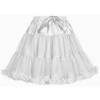 thetru Clown-Kostüm Volumen Petticoat 'Cabaret' für Damen, Weiß