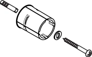 Hansgrohe Befestigungssatz Unica Lift Brausenstange, 95162000 95162000