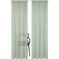 HOME WOHNIDEEN Vorhang 080530 Kombiband Fertigschal SOFTY halbtransparent (2 St), Multifunktionsband, halbtransparent, Polyester