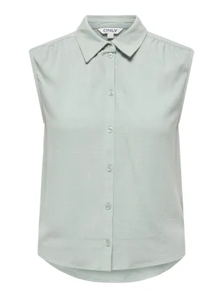ONLY - ONLSIESTA S/L LINEN BL SHIRT PNT NOOS - Gr. - XS