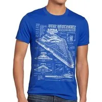 style3 T-Shirt Sternenzerstörer Blaupause raumschiff star krieg wars der sterne