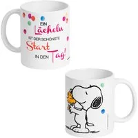 United Labels® Tasse Peanuts Snoopy - Ein Lächeln ist...! - Mug, Keramik