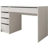 MIRJAN24 Schminktisch Ada (mit 5 Schubladen), Schreibtisch ist universell - Links / Rechts, Griffloses System
