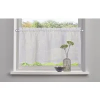 OTTO home Scheibengardine Louvelle (1 St), Stangendurchzug, halbtransparent, Leinenoptik, Scheibengardine, modern, basic