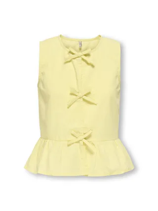 KIDS ONLY - KOGCLARA LIFE SL BOW SHIRT WVN Sunlight - Gr. - 134
