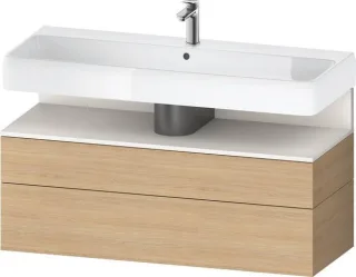 Duravit Qatego Waschtischunterbau wandhängend Natur Eiche Matt 1190x470x590 mm - QA4396084300010 QA4396084300010