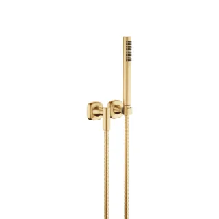 Dornbracht Schlauchbrausegarnitur mit Einzelrosetten COYA 27808404 Messing gebürstet (23kt Gold),278 27808404-28