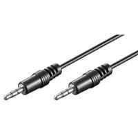 Audiokabel 3,5mm > 3,5mm schwarz, 2,5 Meter
