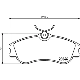 Hella Bremsbel?ge vorne Citroen Berlingo Xsara Peugeot 206 Partner
