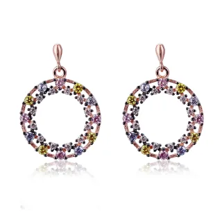 Orphelia 'Ardelle' Damen 925 Sterling Silber Anhängerohrringe - Rose ZO-7464
