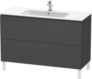 Duravit L-Cube Waschtischunterbau bodenstehend Graphit Matt 1220x481x704 mm - LC662804949 LC662804949