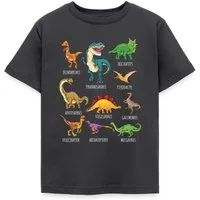 Spreadshirt T-Shirt Dinosaurier Arten Übersicht Dino T-Rex Comic Kinder T-Shirt (1-tlg)