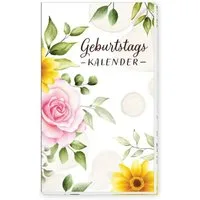 Trötsch Verlag Geburtstagskalender Trötsch Taschenkalender Geburtstagskalender Blumen