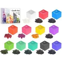 YI Bastelnaturmaterial 12 Farben Wachsfarbe für Kerzen, 10g Wachs schmelzen Farbstoffe