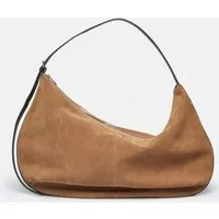 comma Handtasche Tasche, XXL Statement-Hobo-Bag aus weichem Veloursleder