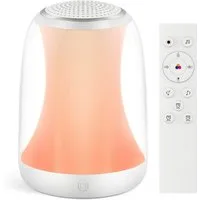 Novostella LED Nachtlicht RGB LED Nachtlicht Kinderlampe Nursey Licht mit 27 weißen Geräuschen, LED fest integriert