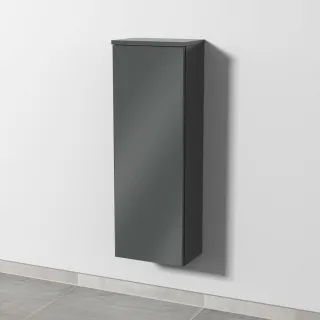 Sanipa 3way Mittelschrank mit 1 Tür, Anthrazit-Glanz, SF16679 SF16679