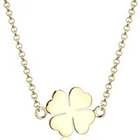 Elli Kette mit Anhänger Anhänger Kleeblatt Glück 925 Silber, Kleeblatt