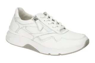 Gabor 86.896.51 ROLLINGSOFT Damen Sneaker Wei? Echtleder bequem & sportlich